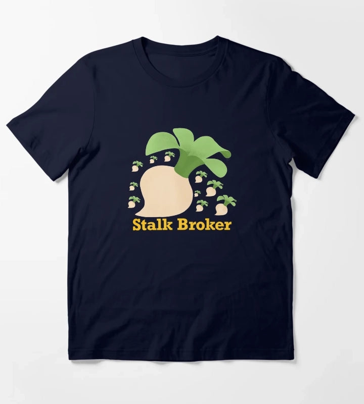 Stalk Broker Turnip T-Shirt Navy