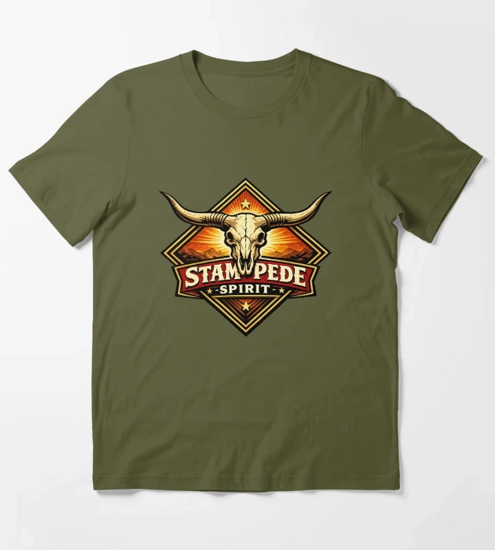Stampede Spirit T-Shirt Olive Green