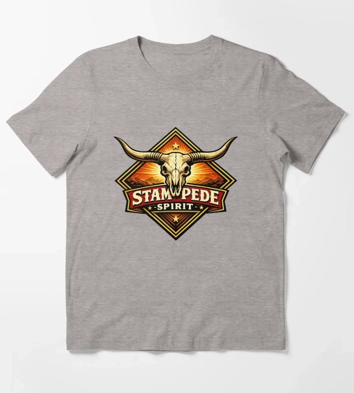 Stampede Spirit T-Shirt Heather Grey