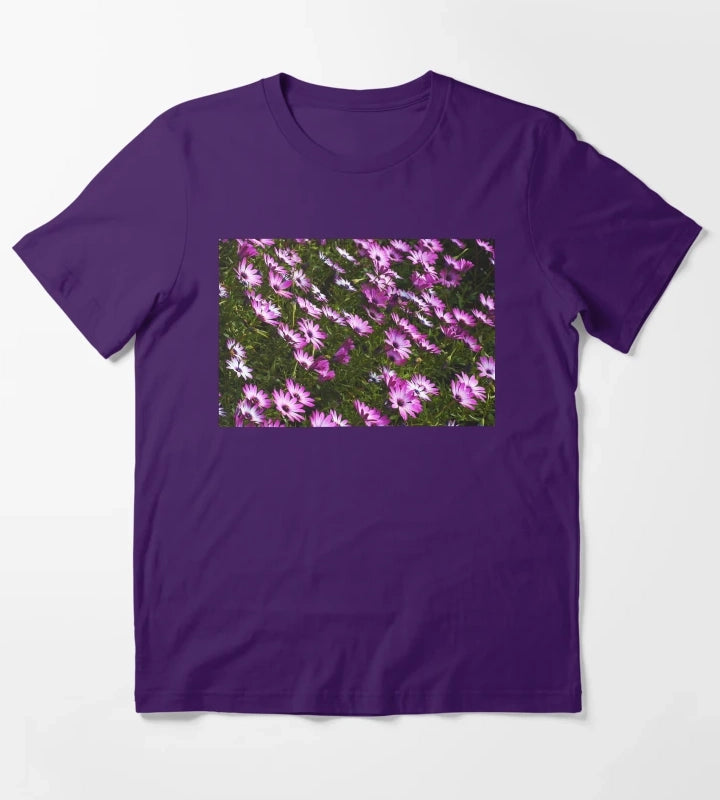 Standing In Beautiful Daisies T-Shirt Purple