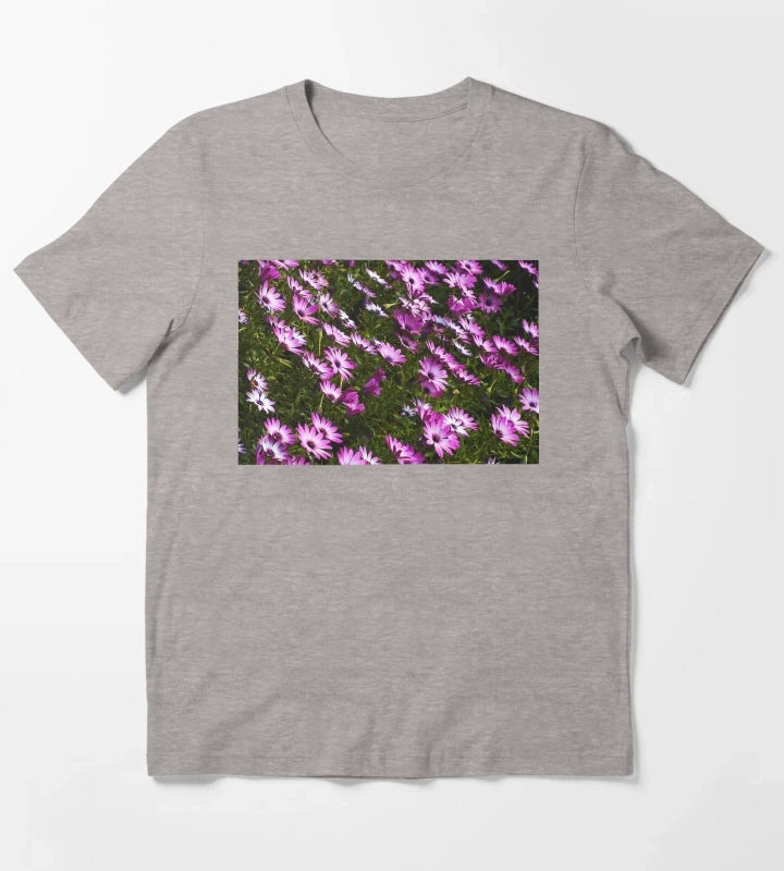 Standing In Beautiful Daisies T-Shirt Heather Grey