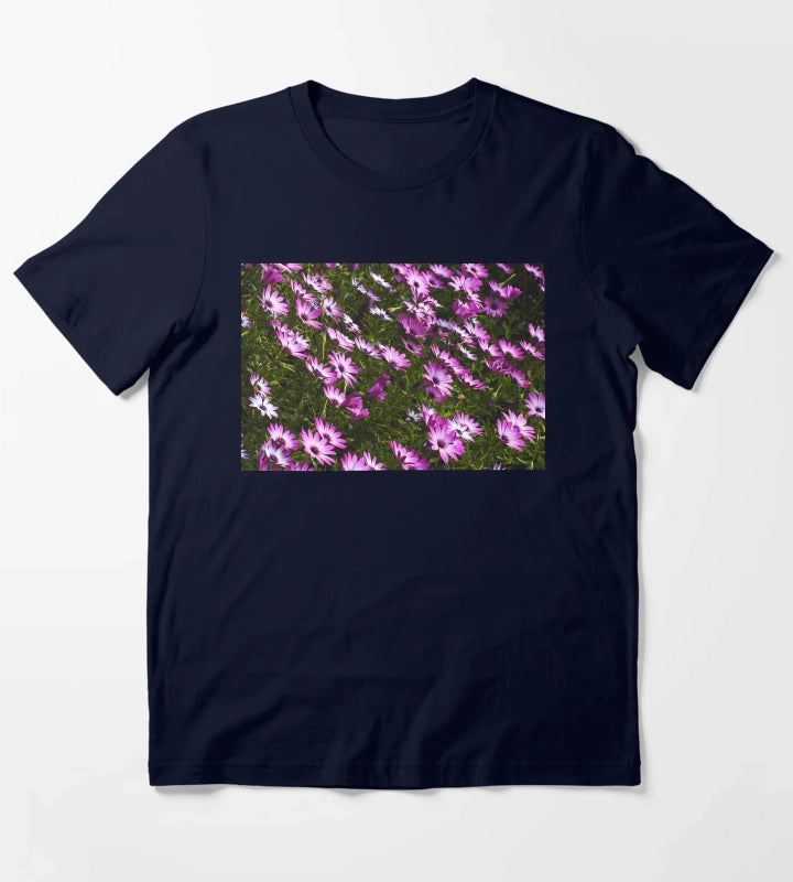 Standing In Beautiful Daisies T-Shirt Navy