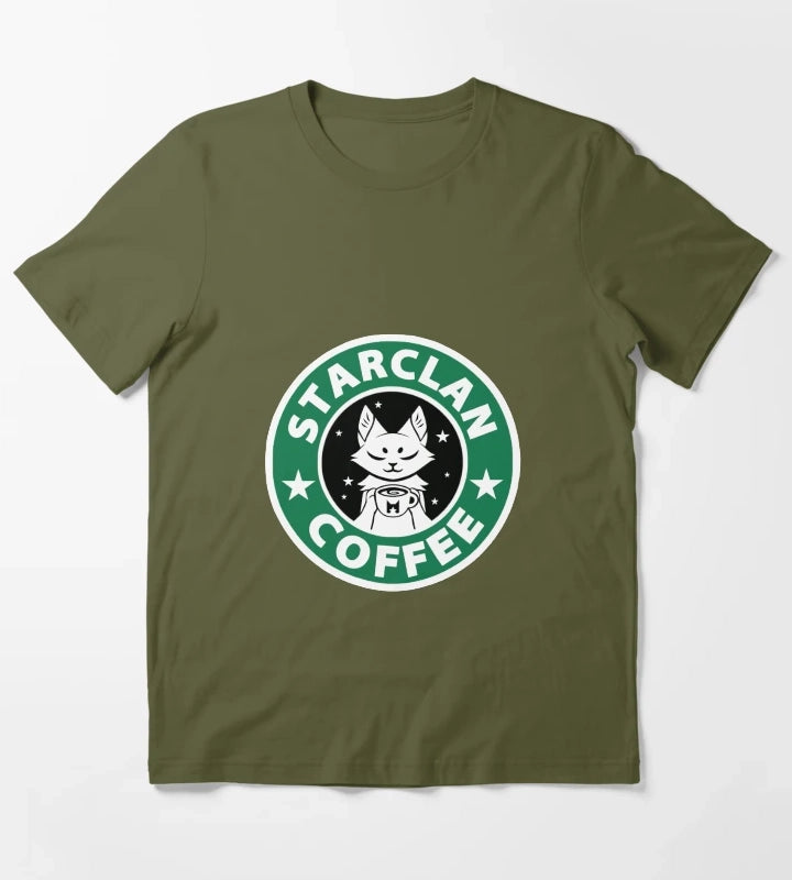StarClan Coffee T-Shirt Olive Green