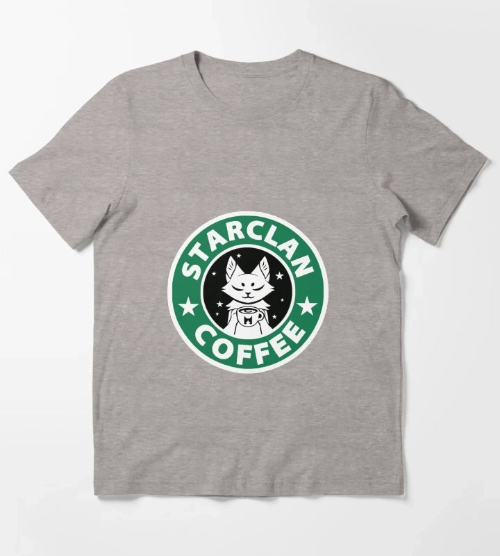 StarClan Coffee T-Shirt Heather Grey