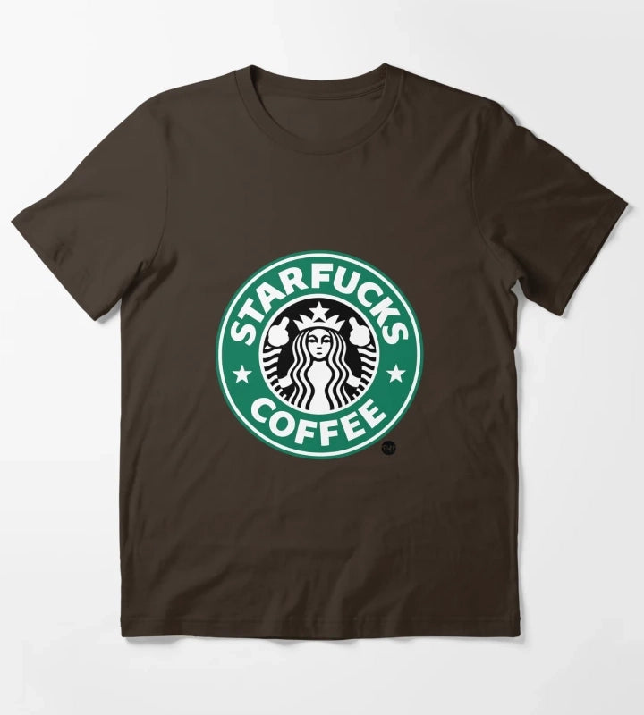 StarFucks Coffee T-Shirt Brown