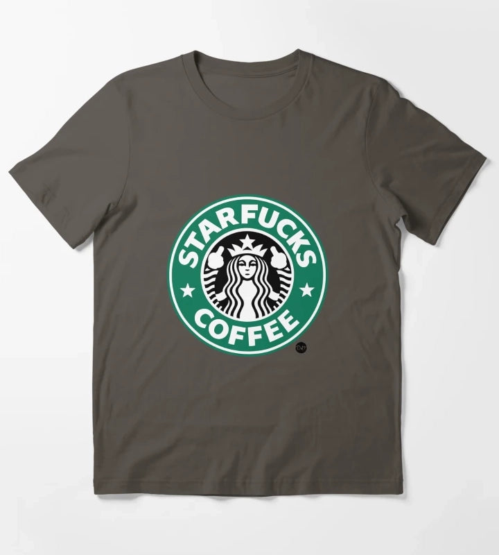 StarFucks Coffee T-Shirt Dark Grey
