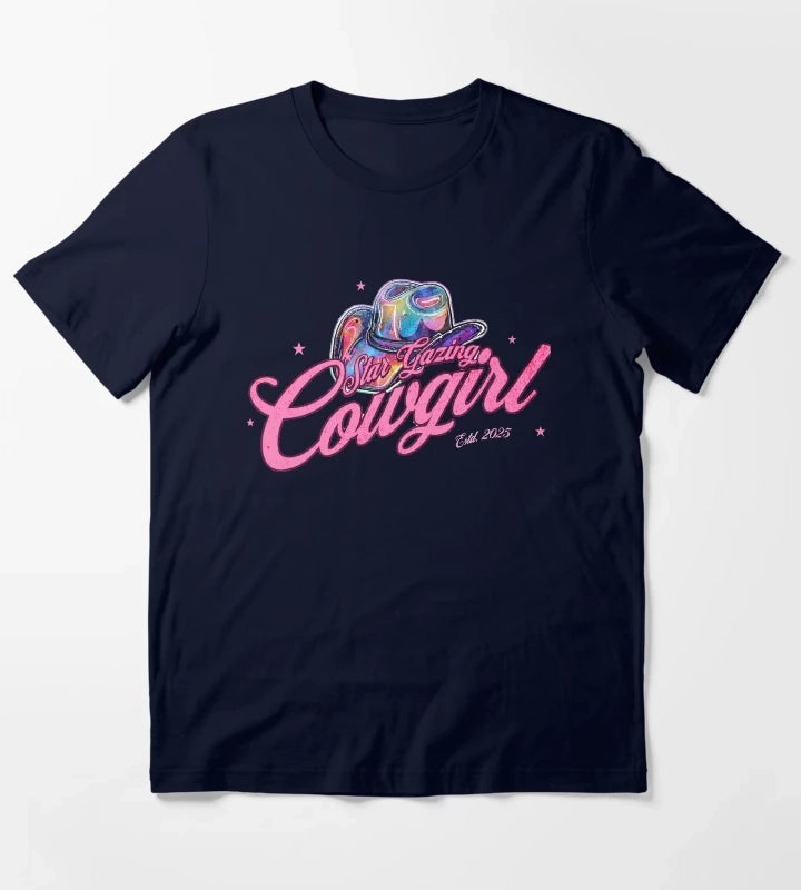 Star Gazing Cowgirl T-Shirt Navy