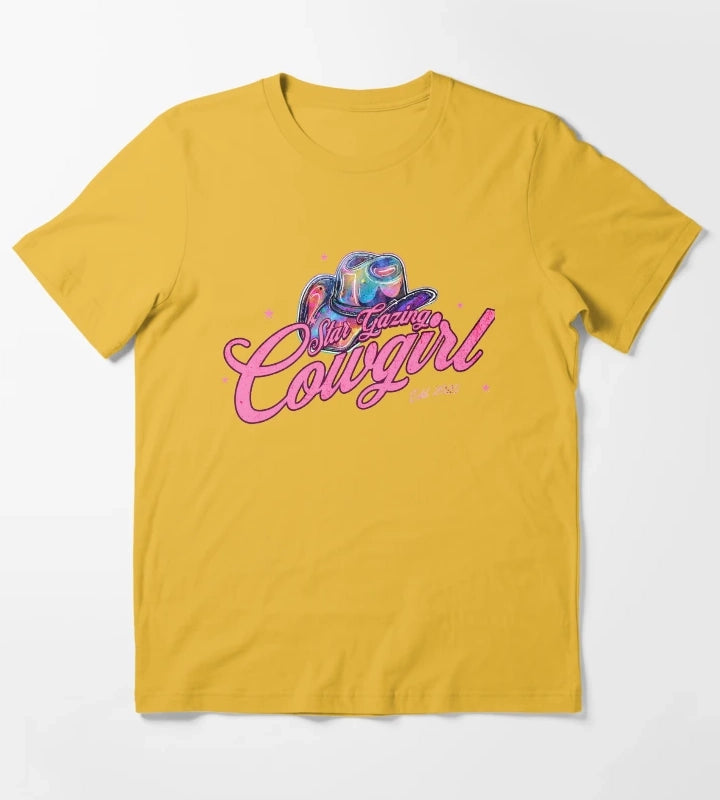 Star Gazing Cowgirl T-Shirt Yellow