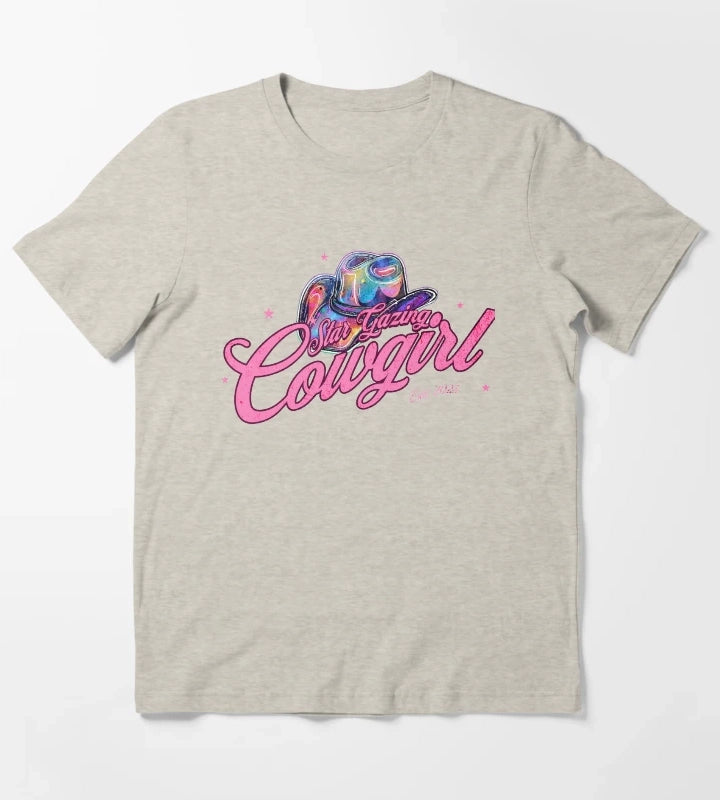 Star Gazing Cowgirl T-Shirt Cream