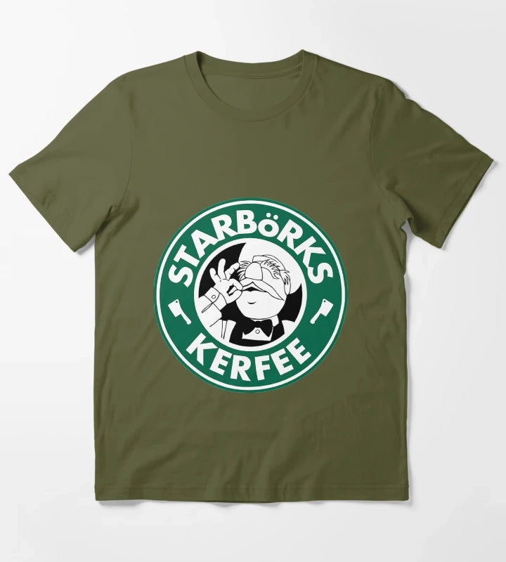 Starbrks Kerfee T-Shirt Olive Green