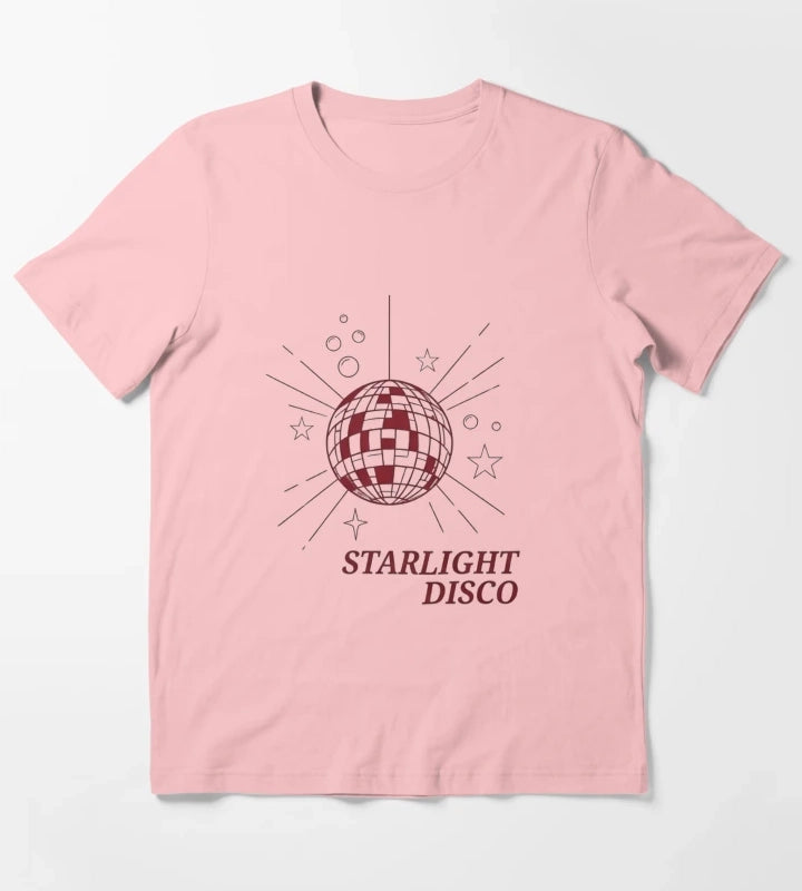 Starlight Disco Vibes Retro Party Design T-Shirt Dark Grey