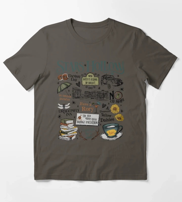 Stars Hollow Where You Lead I Will Follow T-Shirt Dark Grey