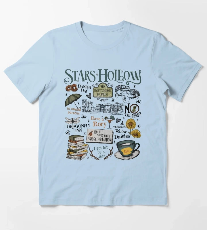 Stars Hollow Where You Lead I Will Follow T-Shirt Sky Blue