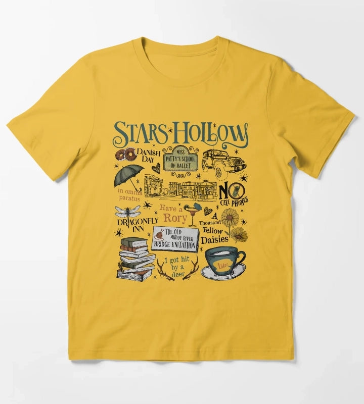 Stars Hollow Where You Lead I Will Follow T-Shirt Yellow