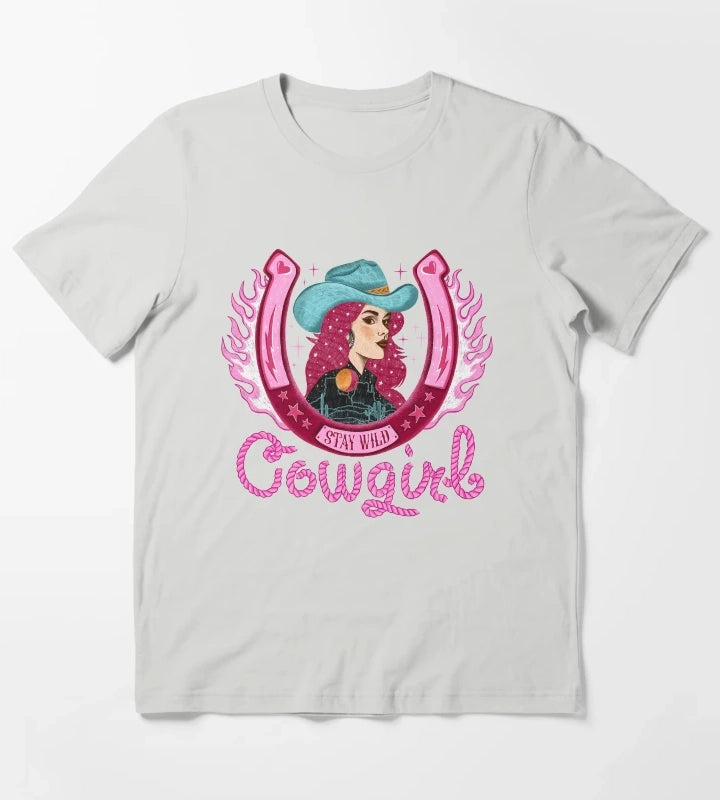 Stay wild cowgirl T-Shirt Light Grey