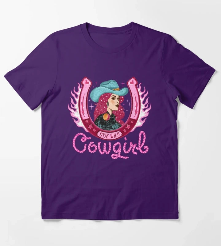 Stay wild cowgirl T-Shirt Purple