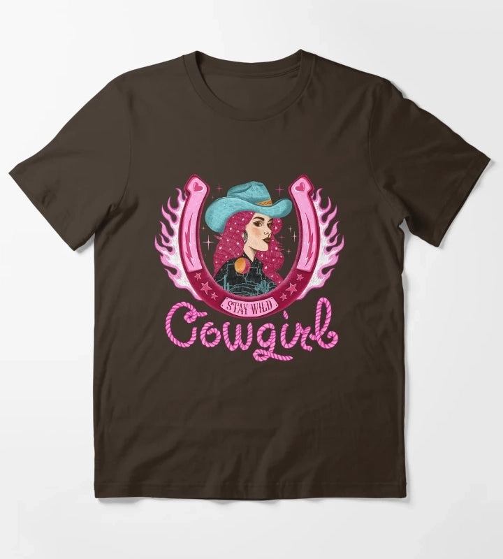 Stay wild cowgirl T-Shirt Brown