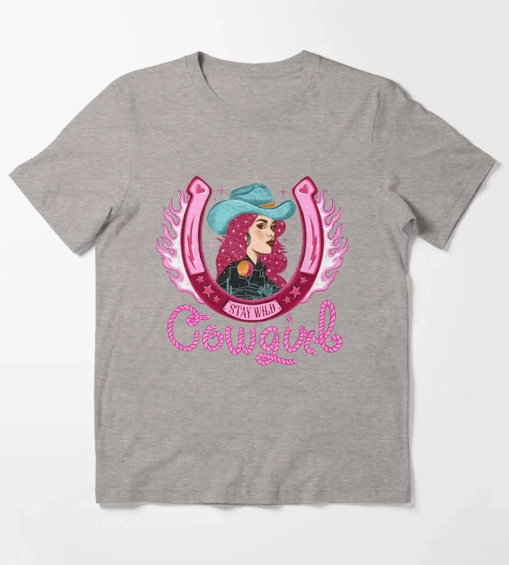 Stay wild cowgirl T-Shirt Heather Grey