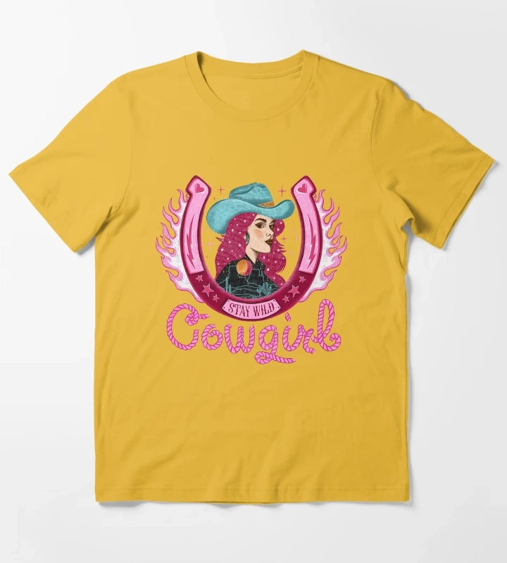 Stay wild cowgirl T-Shirt Yellow