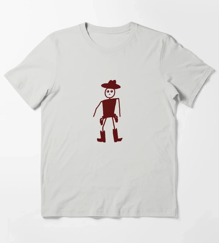 Stick Cowboy T-Shirt Light Grey