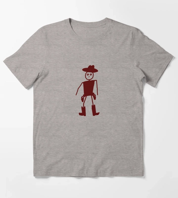 Stick Cowboy T-Shirt Heather Grey