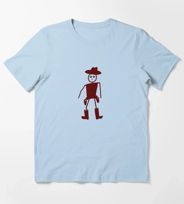 Stick Cowboy T-Shirt Sky Blue