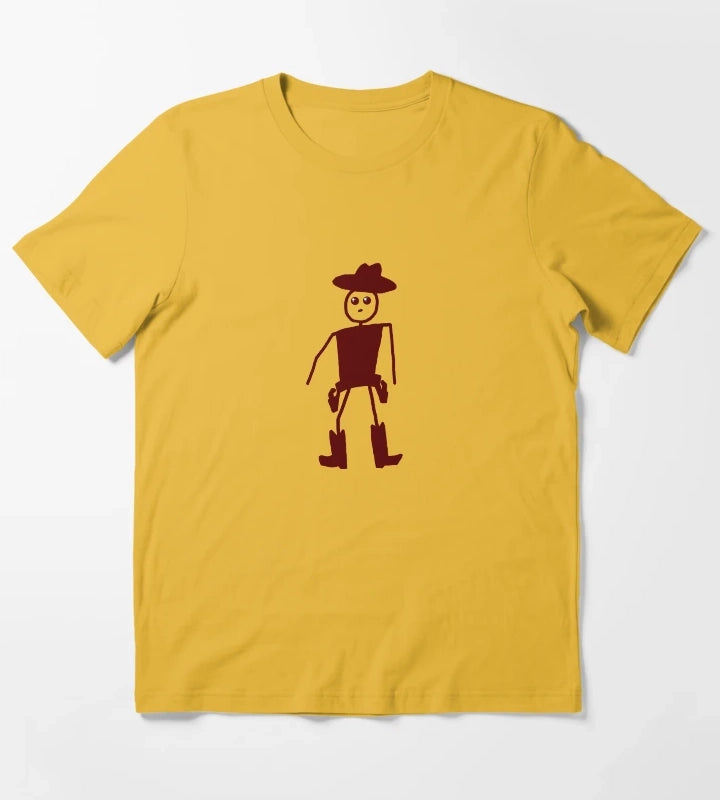 Stick Cowboy T-Shirt Yellow