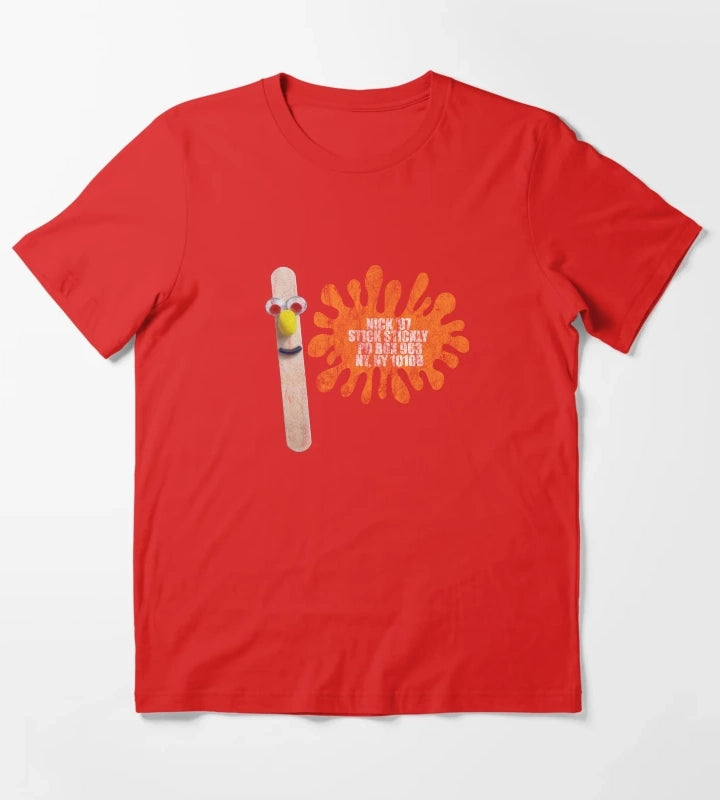 Stick Stickly NICK In The Afternoon T-Shirt Red
