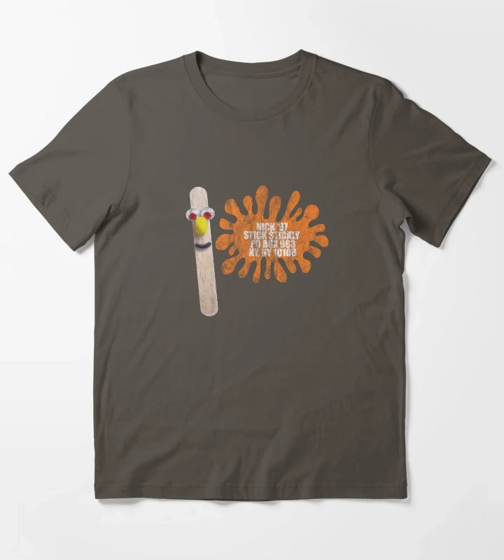 Stick Stickly NICK In The Afternoon T-Shirt Dark Grey