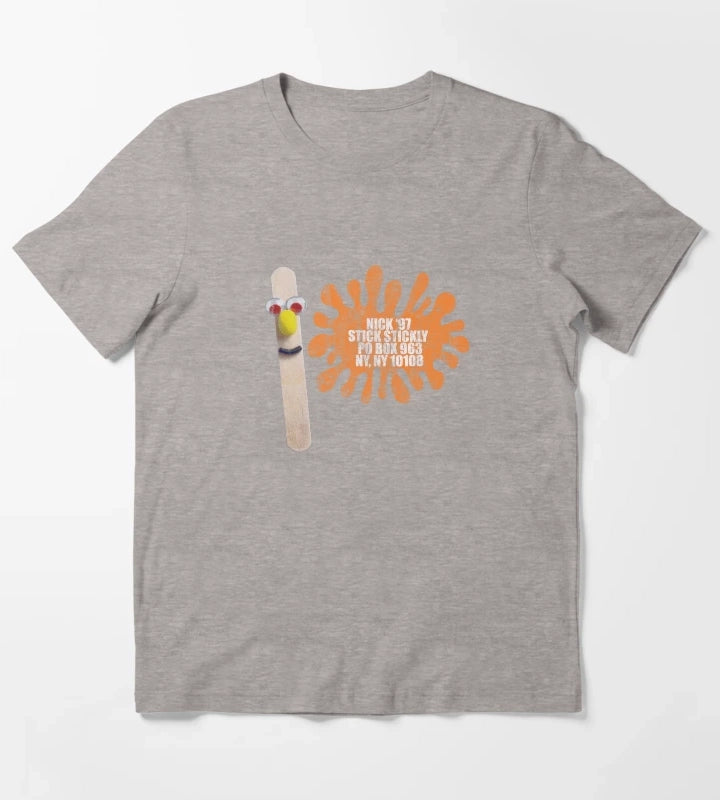 Stick Stickly NICK In The Afternoon T-Shirt Heather Grey