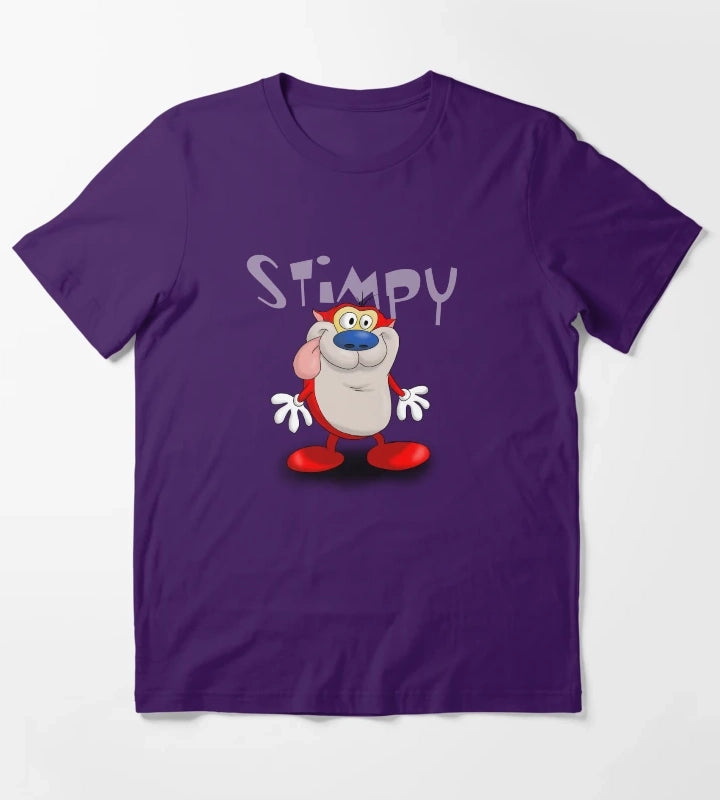 Stimson J Cat Stimpy T-Shirt Purple