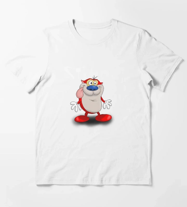 Stimson J Cat Stimpy T-Shirt White