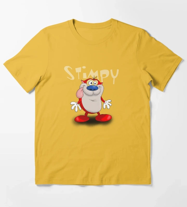 Stimson J Cat Stimpy T-Shirt Yellow