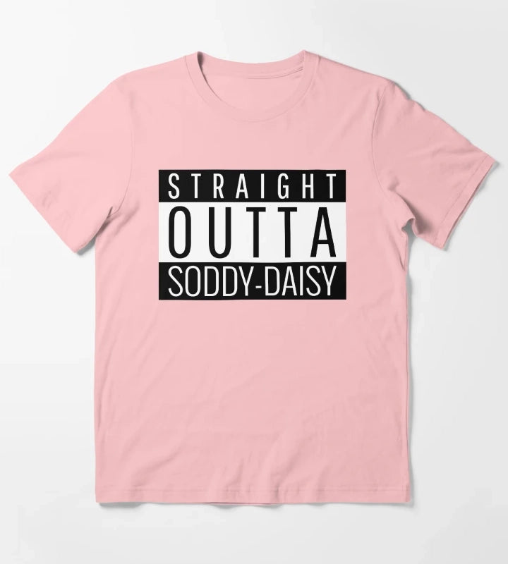 Straight Outta SoddyDaisy Tennessee T-Shirt Dark Grey