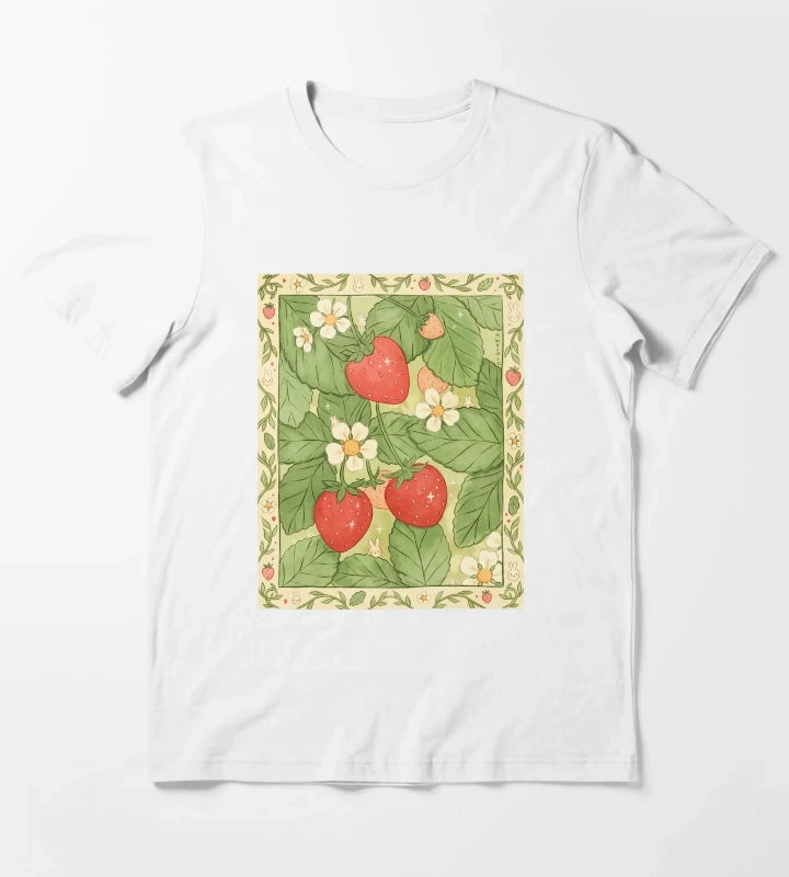 Strawberries for Life T-Shirt White