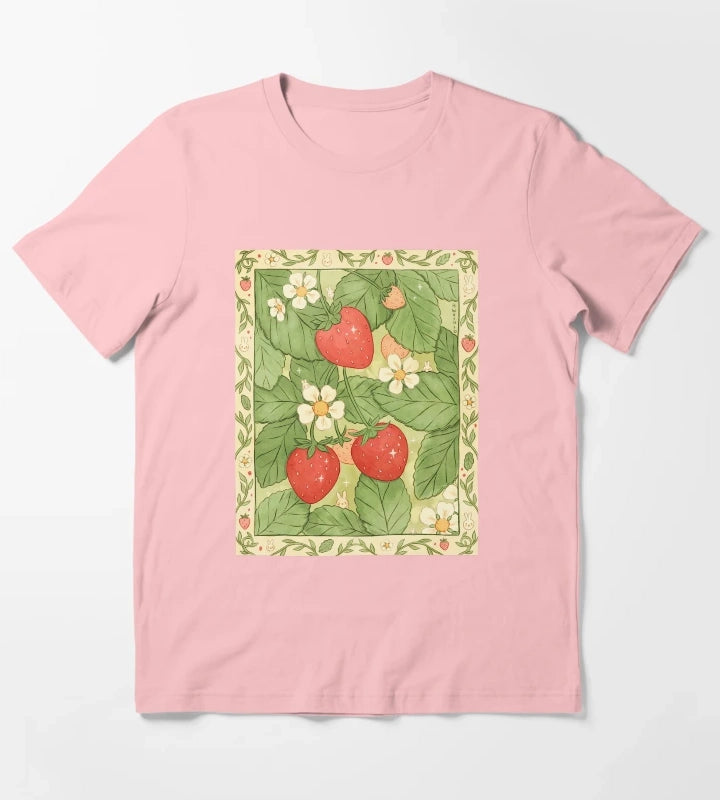 Strawberries for Life T-Shirt Dark Grey