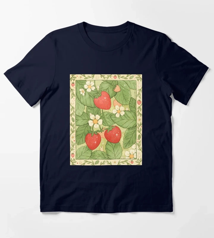 Strawberries for Life T-Shirt Navy