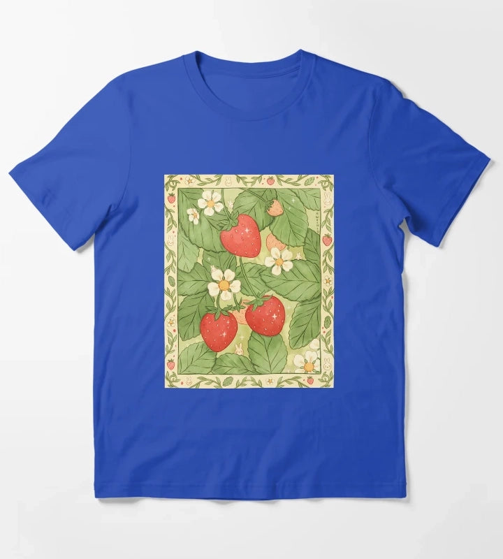 Strawberries for Life T-Shirt Blue