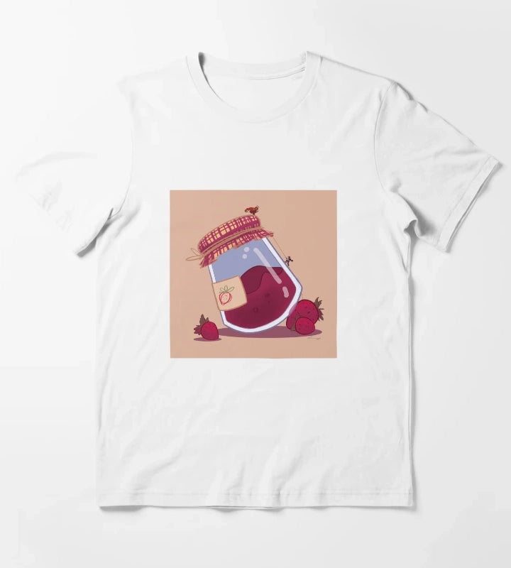 Strawberry Jam Mountain T-Shirt White
