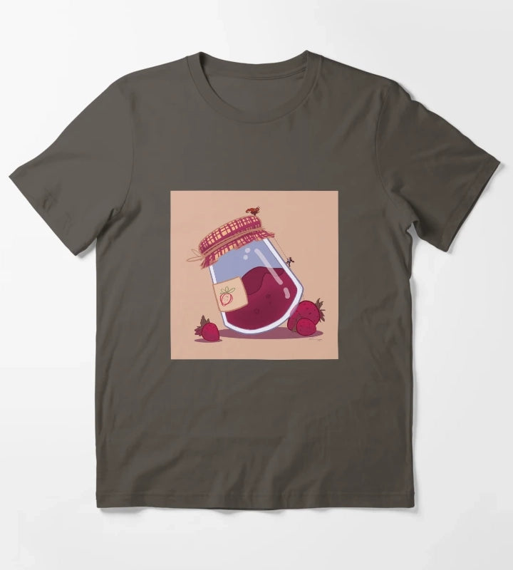 Strawberry Jam Mountain T-Shirt Dark Grey