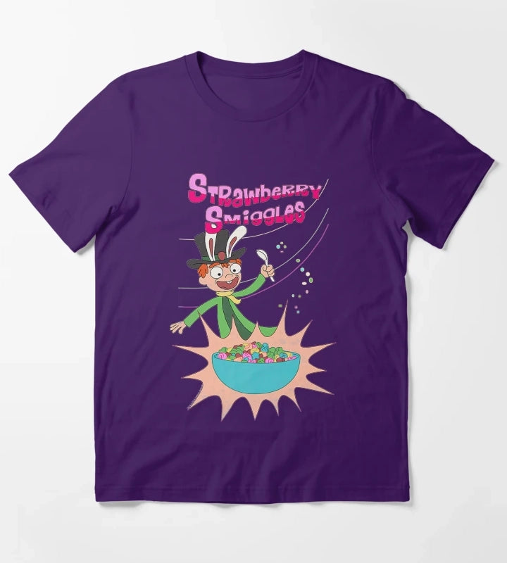 Strawberry Smiggles For Men And Women Rick T-Shirt Purple