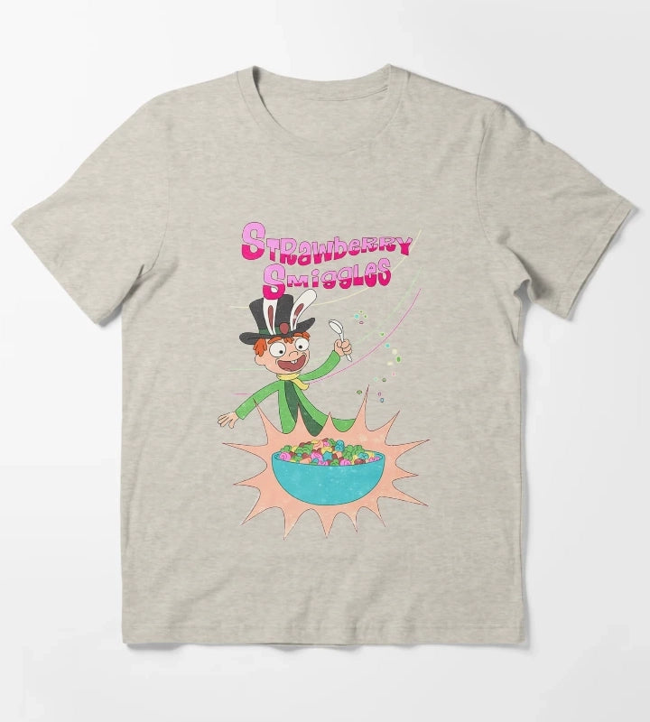 Strawberry Smiggles For Men And Women Rick T-Shirt Cream