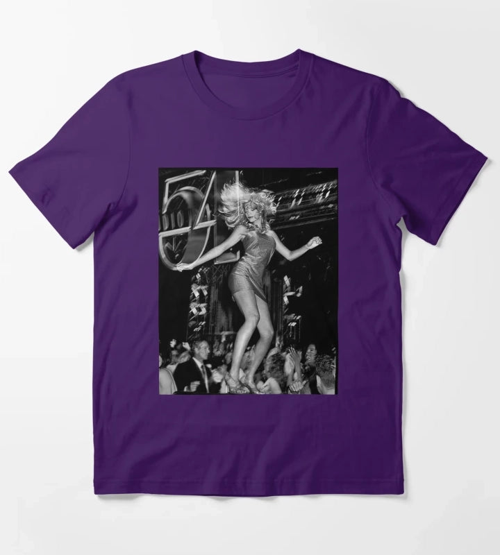 Studio 52 black white T-Shirt Purple