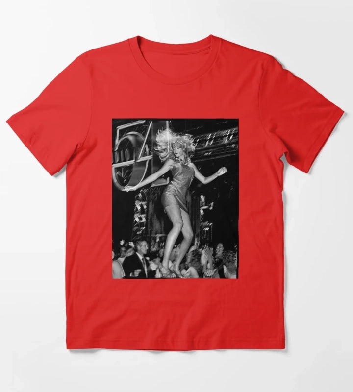 Studio 52 black white T-Shirt Red