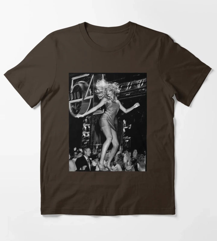 Studio 52 black white T-Shirt Brown