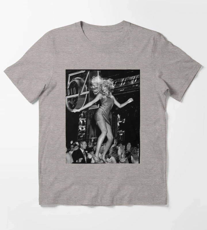 Studio 52 black white T-Shirt Heather Grey