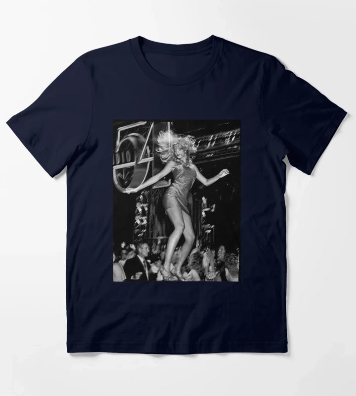 Studio 52 black white T-Shirt Navy