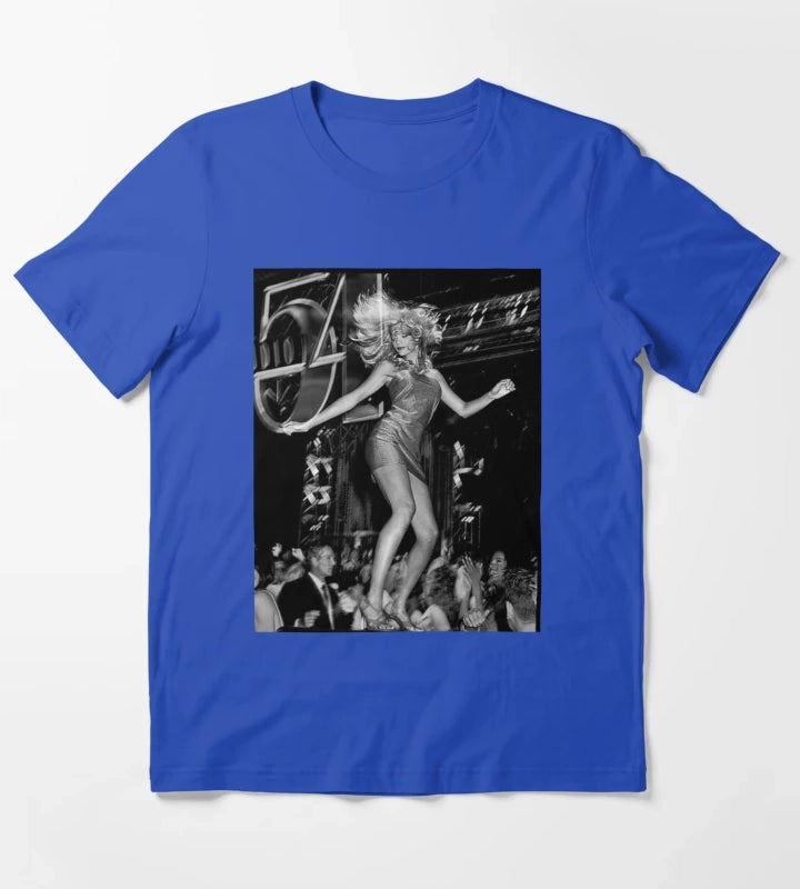 Studio 52 black white T-Shirt Blue