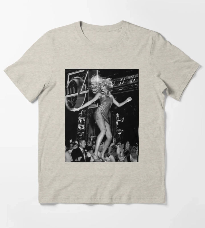 Studio 52 black white T-Shirt Cream