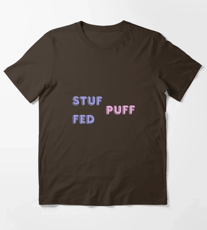 Stuffed puff T-Shirt Brown